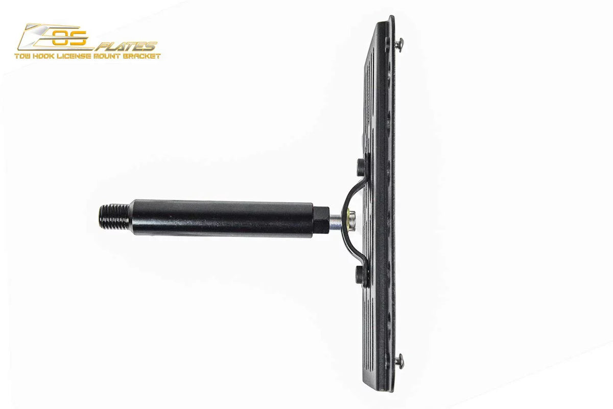 Extreme Online Store Replacement for 2006-2008 Mazda Miata NC | EOS Plate Version 1 Mid Sized Front Bumper Tow Hook License Relocator Mount Bracket Tow-226