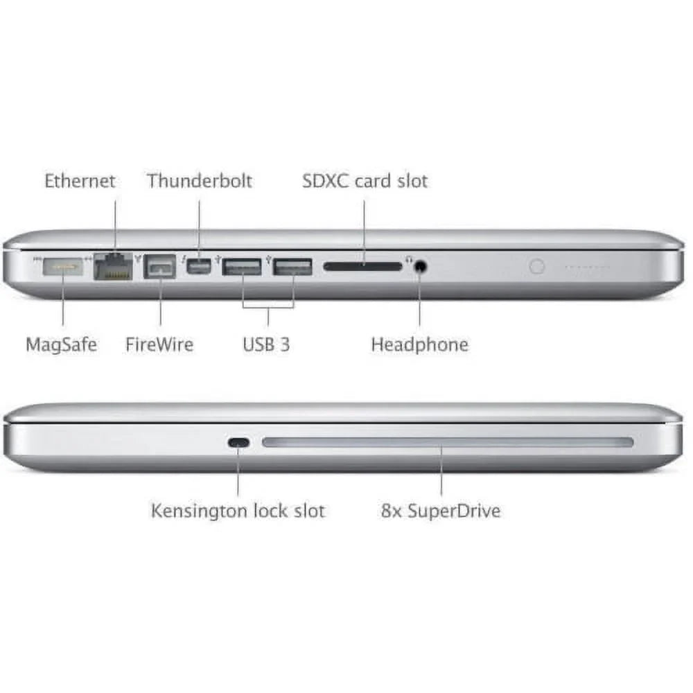 Restored Apple MacBook Pro Central Unit i7 2.8GHz 16GB Storage 1TB HD 13" MD314LL/A (2011) (Refurbished)